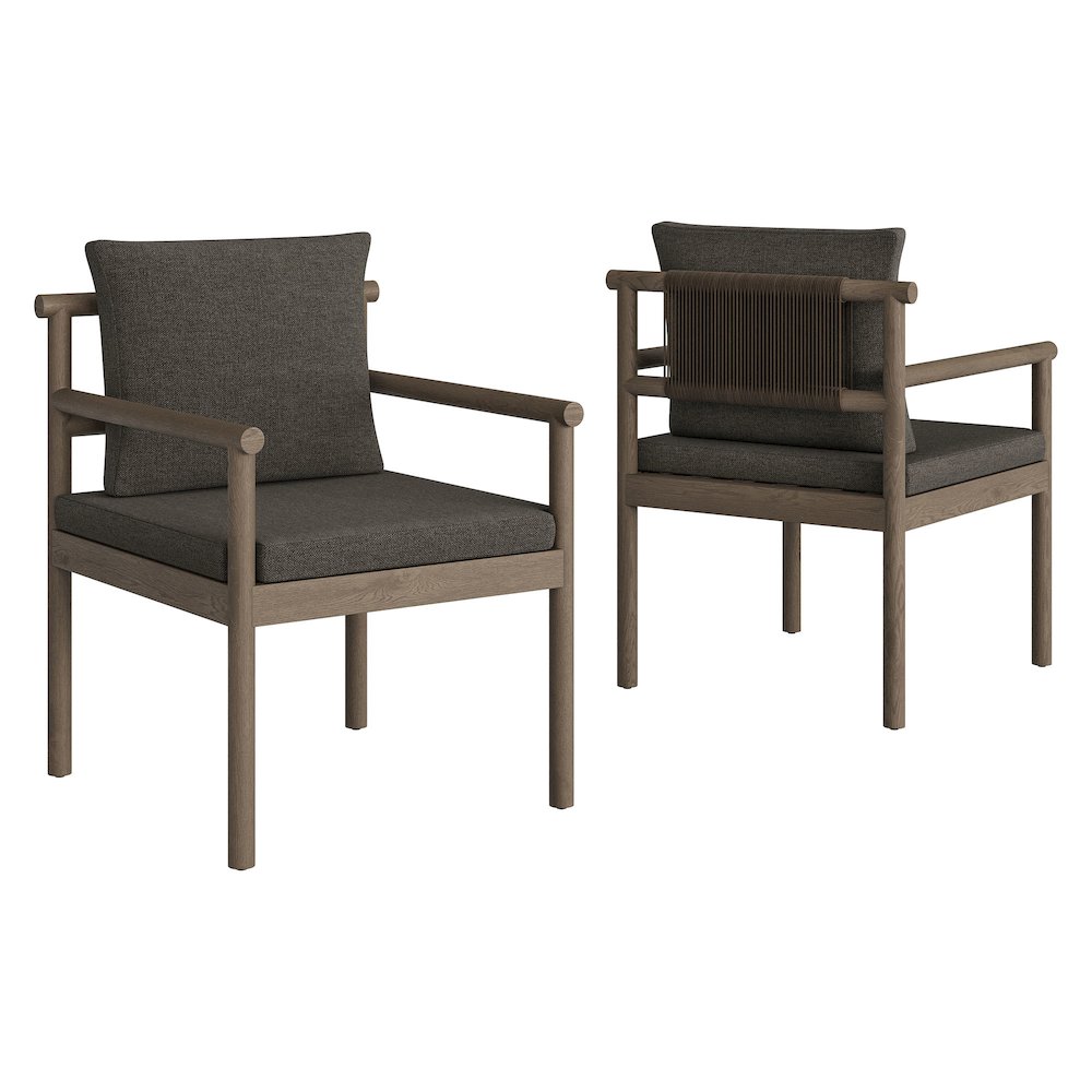 Eleni 7 Piece Outdoor Patio Teak Wood Dining Set. Picture 5