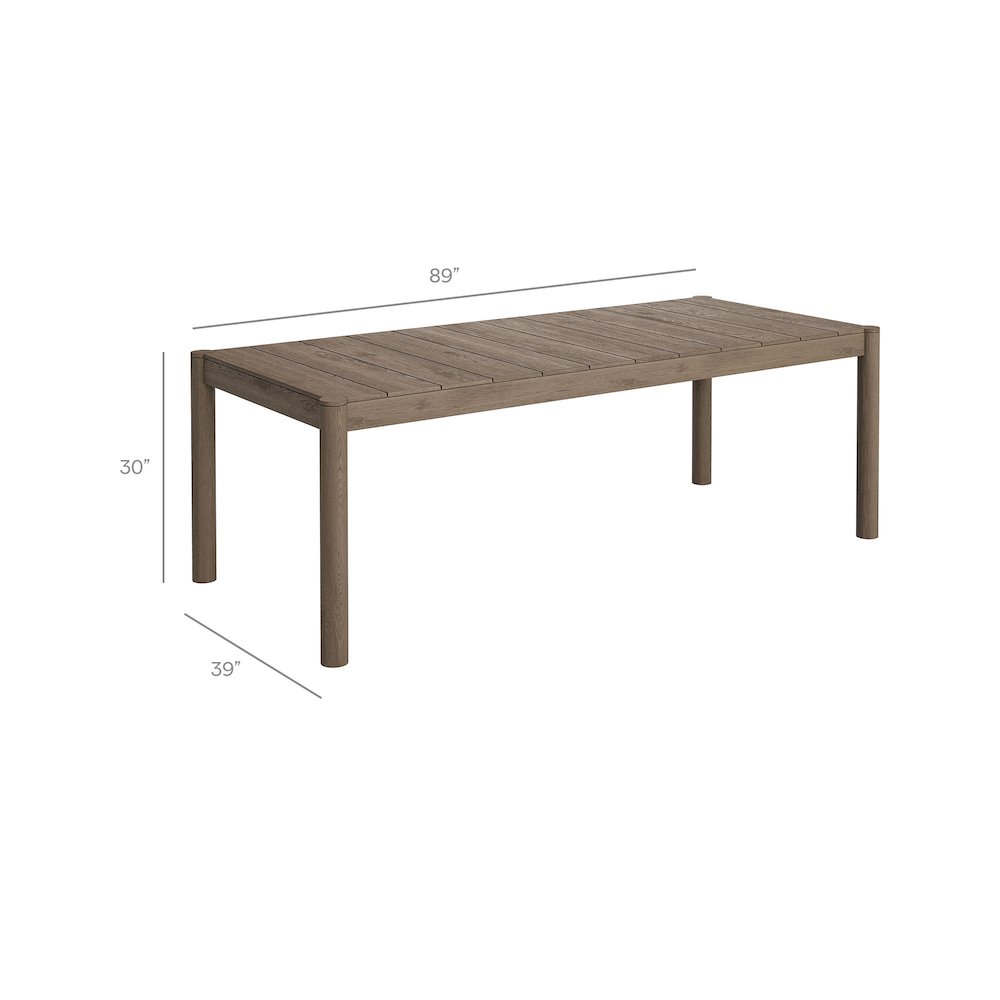 Eleni 7 Piece Outdoor Patio Teak Wood Dining Set. Picture 4