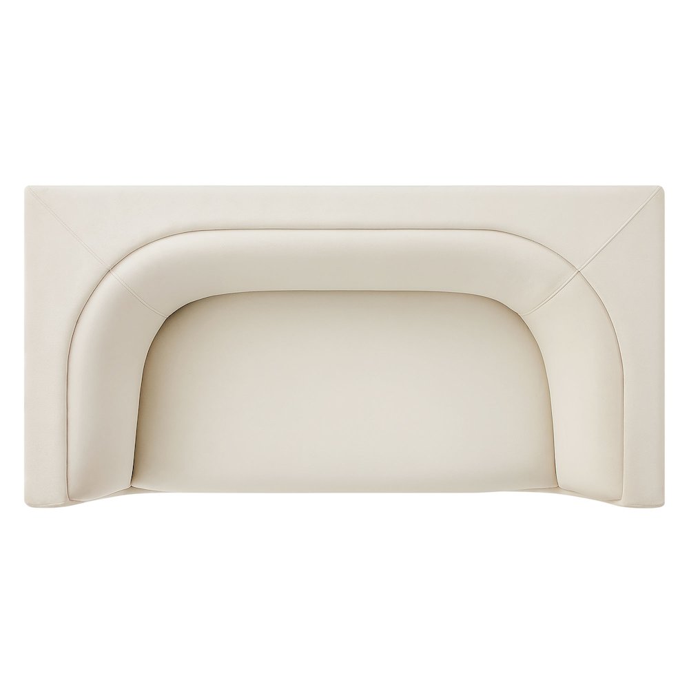 Hilda 67" Curved Back Performance Velvet Loveseat. Picture 8