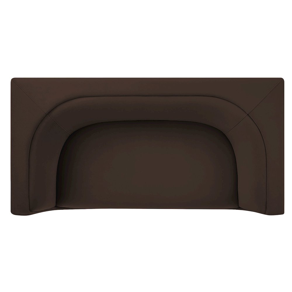 Hilda 67" Curved Back Performance Velvet Loveseat. Picture 8