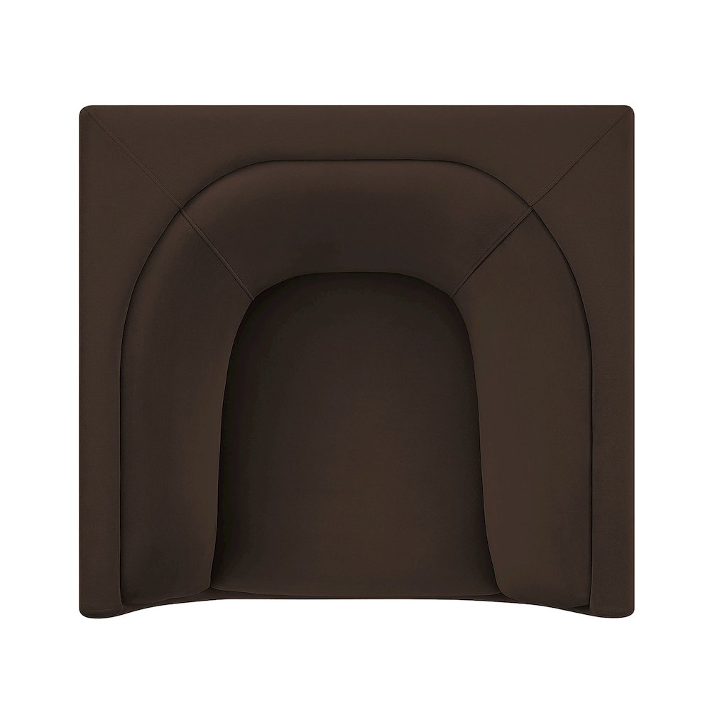 Hilda Curved Back Performance Velvet Armchair. Picture 8