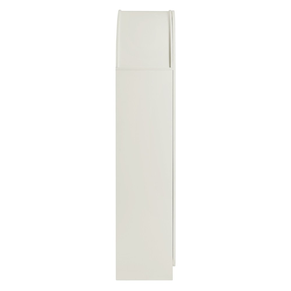 Dahlia 78 Inch Fluted and Scalloped Arched Storage Cabinet. Picture 4