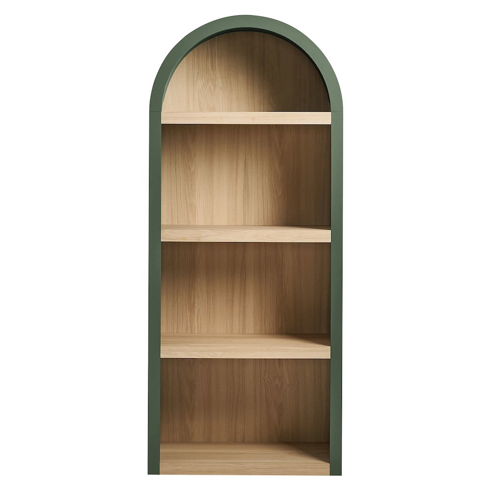 Caleb 4 Arched Display Shelf Bookcase. Picture 5