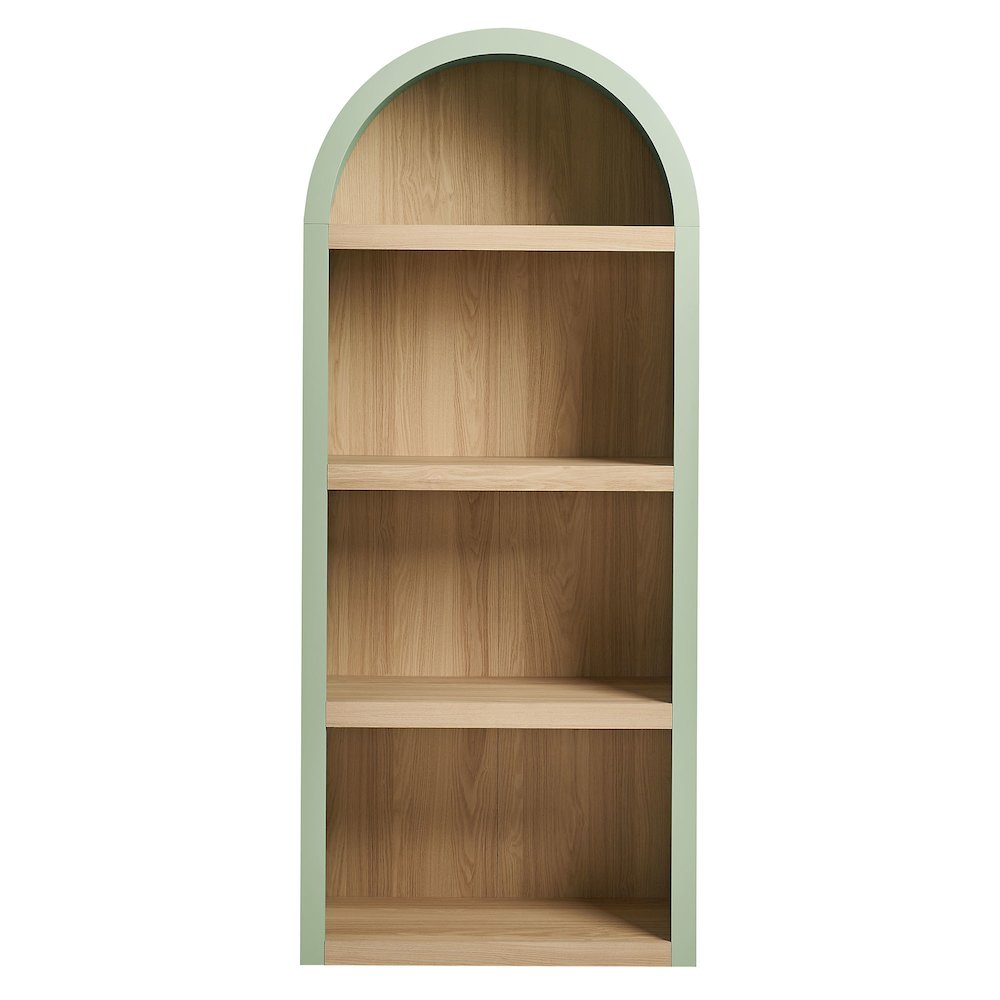 Caleb 4 Arched Display Shelf Bookcase. Picture 5