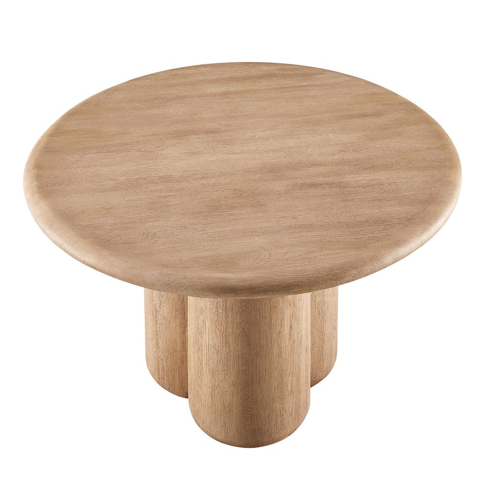 Tori 48 Inch Round Indoor and Outdoor Patio Dining Table. Picture 4