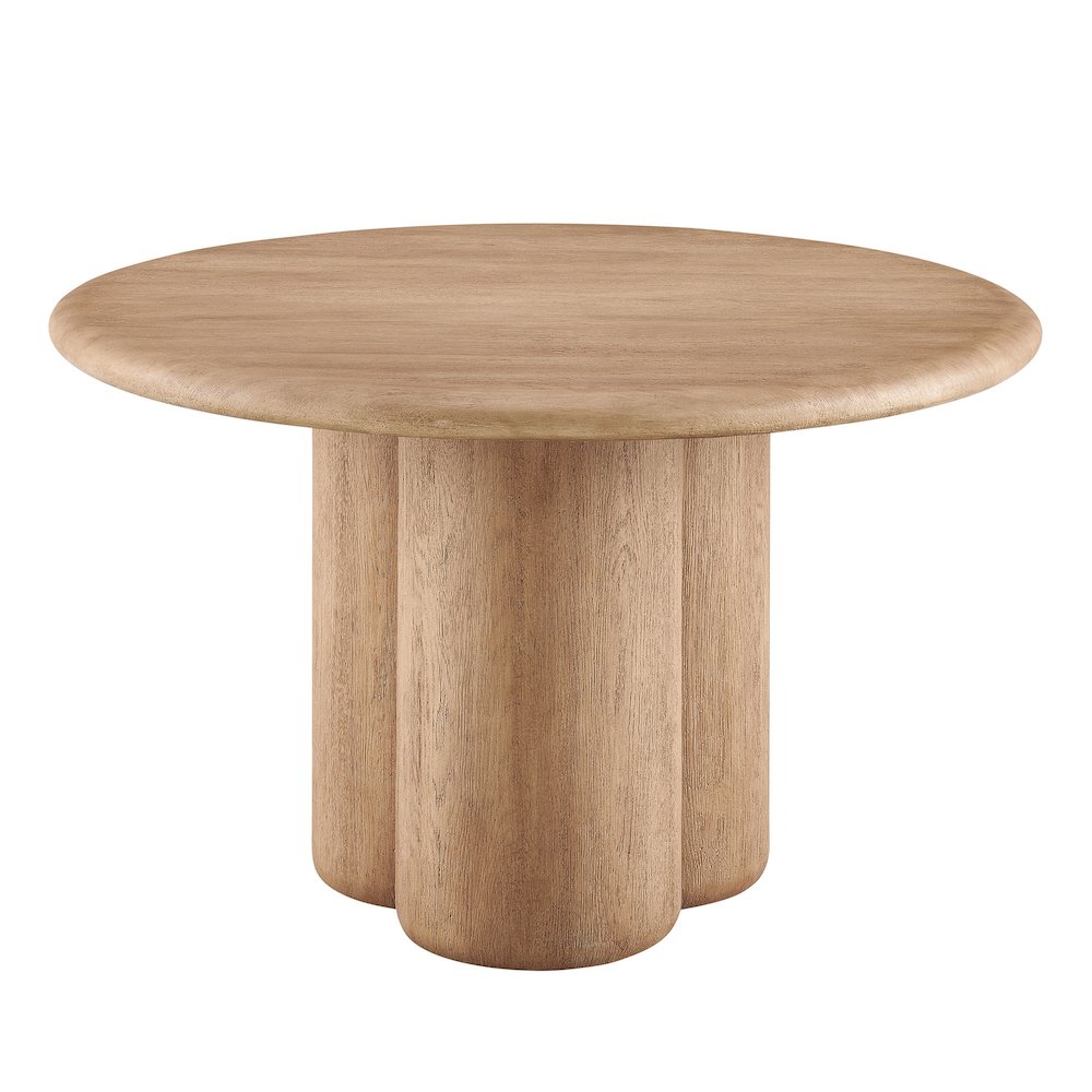Tori 48 Inch Round Indoor and Outdoor Patio Dining Table. Picture 1