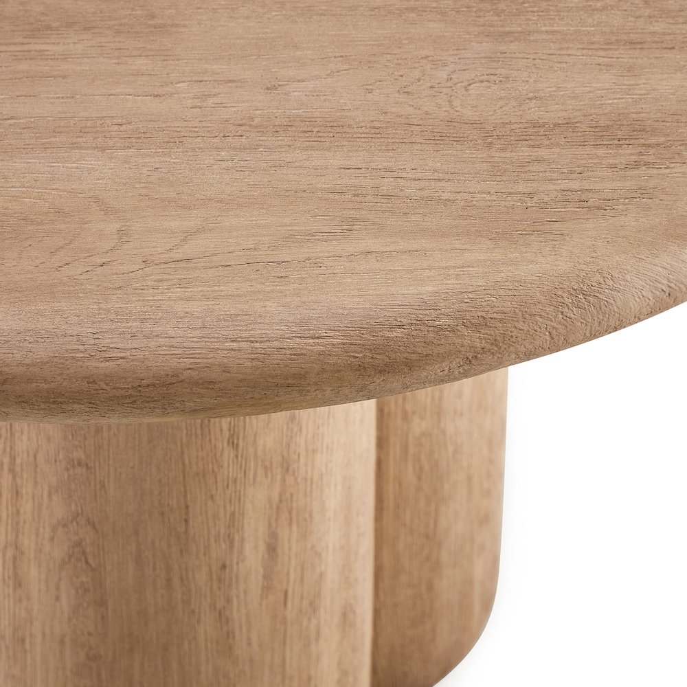 Tori 48 Inch Round Indoor and Outdoor Patio Dining Table. Picture 6