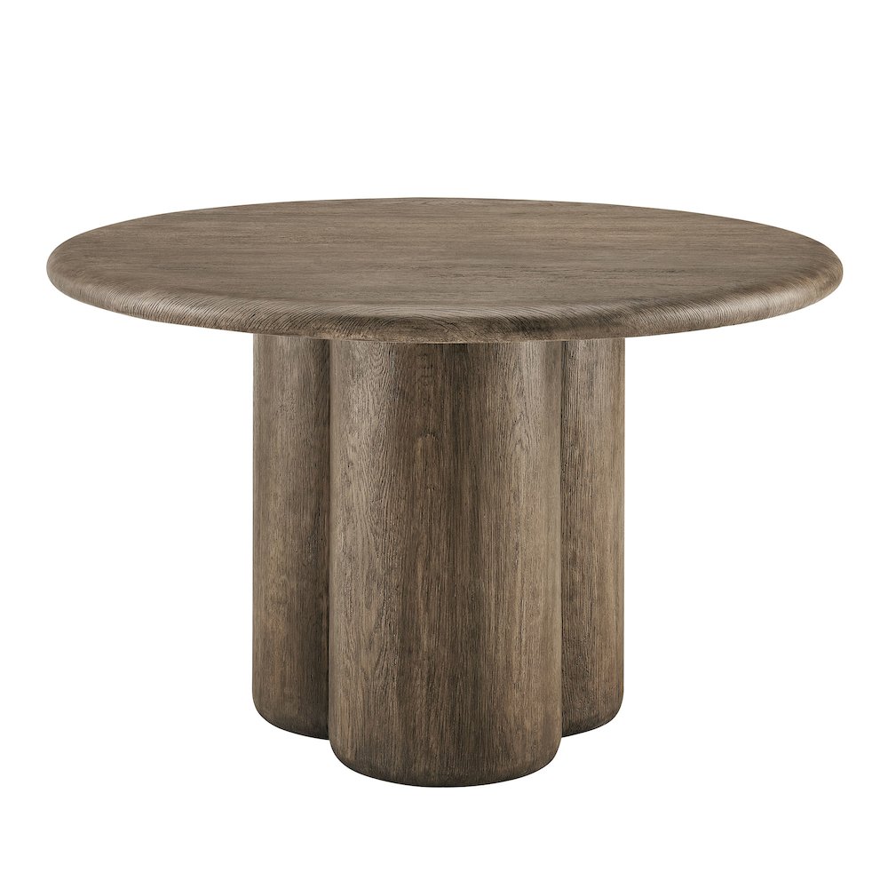 Tori 48 Inch Round Indoor and Outdoor Patio Dining Table. Picture 1
