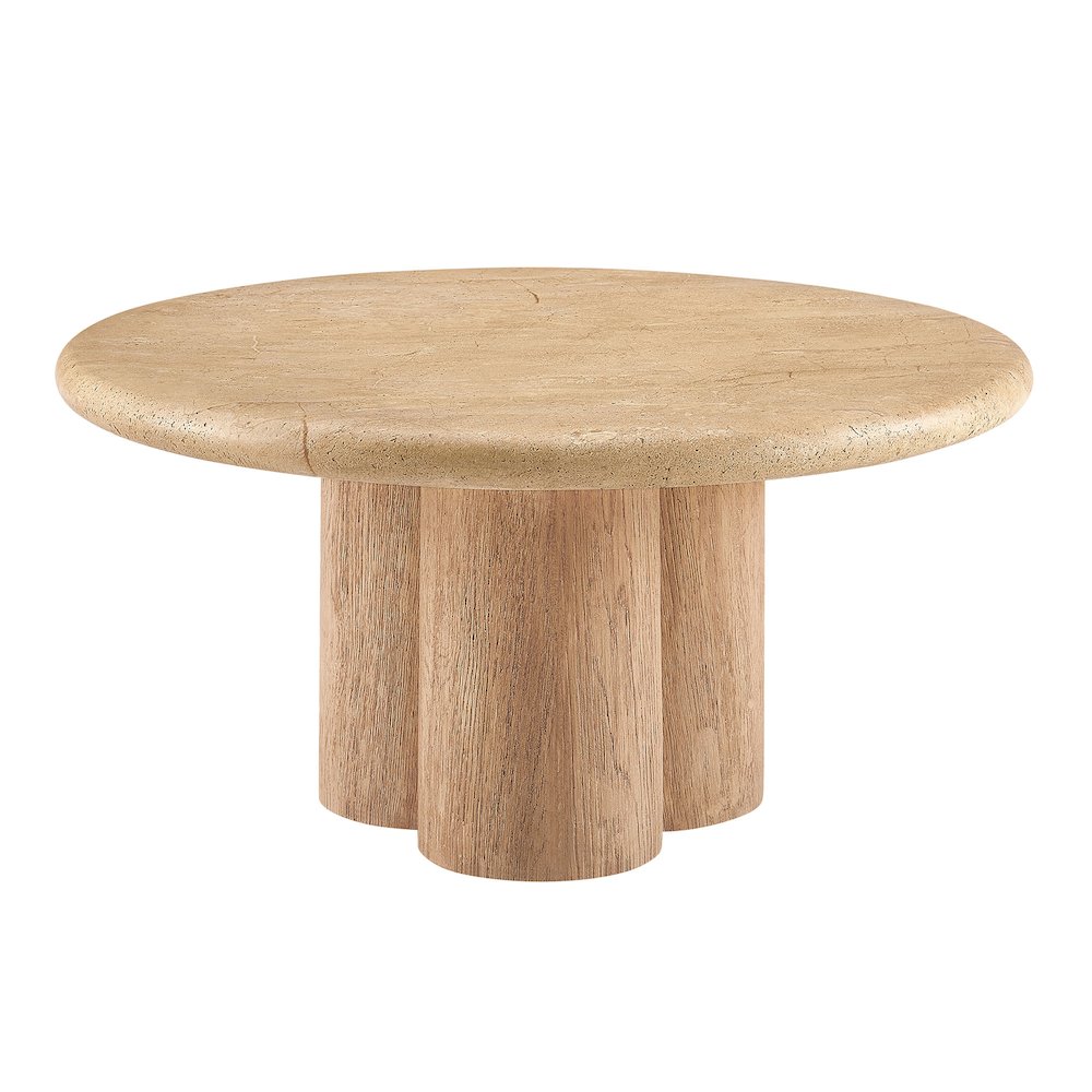 Tori 31 Inch Round Indoor and Outdoor Patio Coffee Table. Picture 1