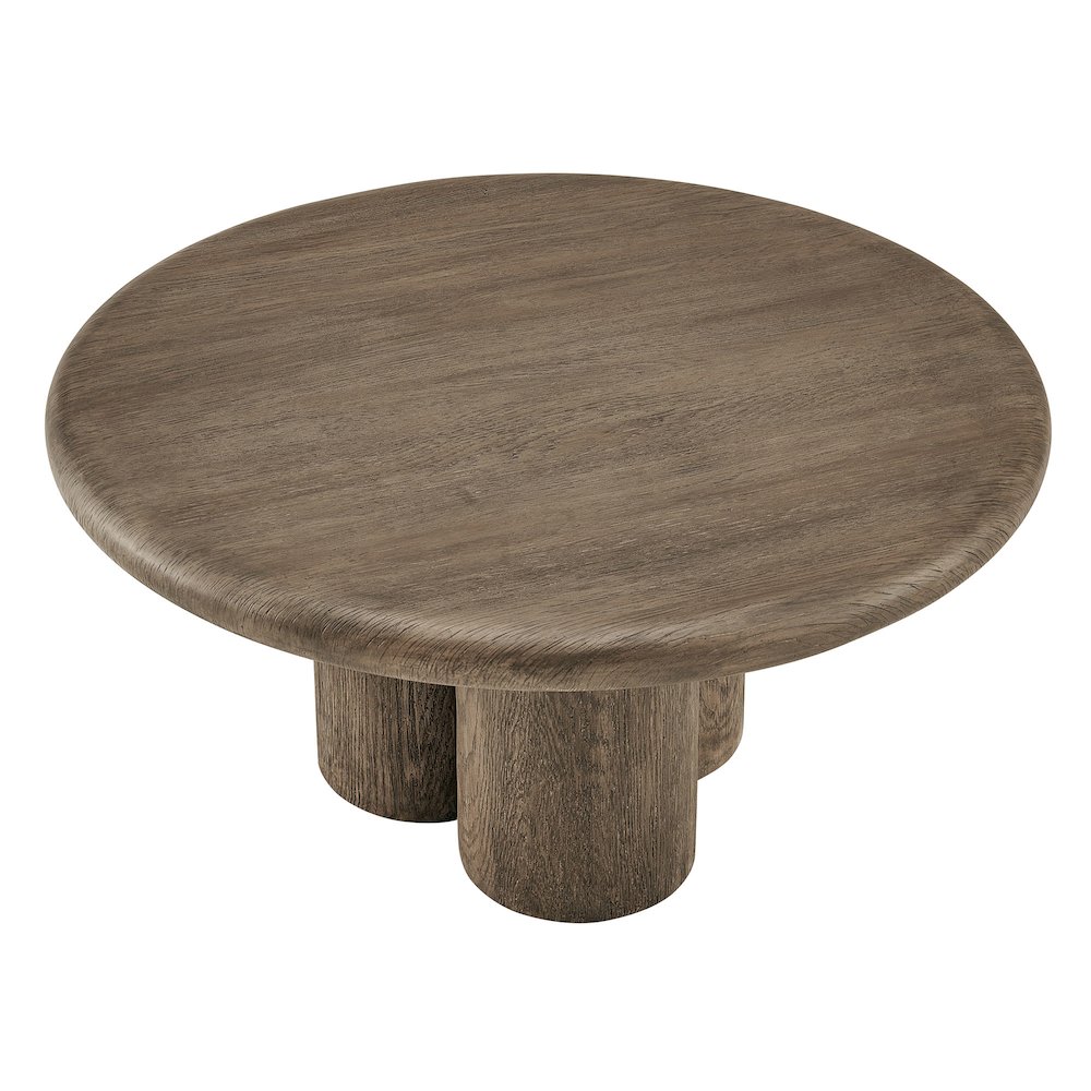 Tori 31 Inch Round Indoor and Outdoor Patio Coffee Table. Picture 4