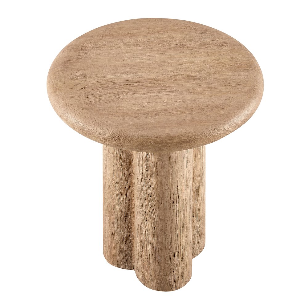 Tori 20 Inch Round Indoor and Outdoor Patio Side Table. Picture 4