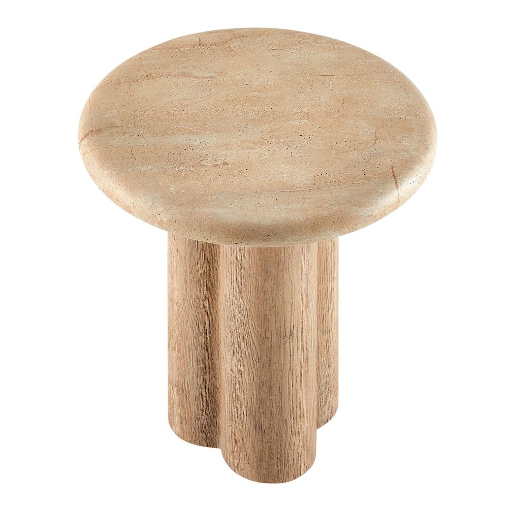 Tori 20 Inch Round Indoor and Outdoor Patio Side Table. Picture 4