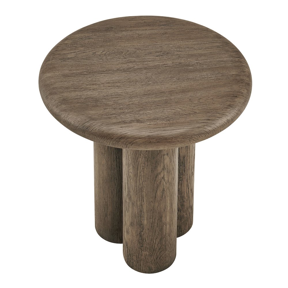 Tori 20 Inch Round Indoor and Outdoor Patio Side Table. Picture 4