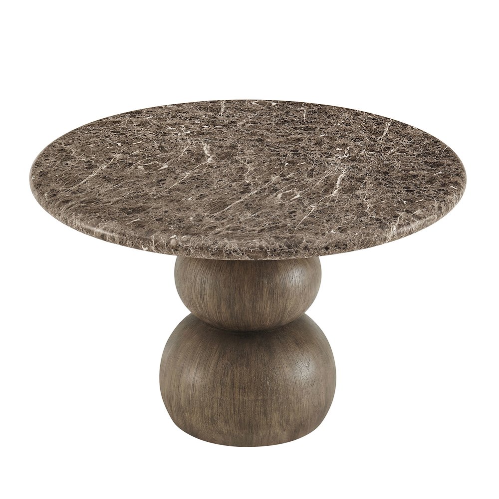 Pietra Indoor Outdoor Patio Round Dining Table. Picture 1