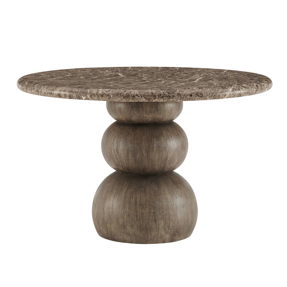Pietra Indoor Outdoor Patio Round Dining Table. Picture 4