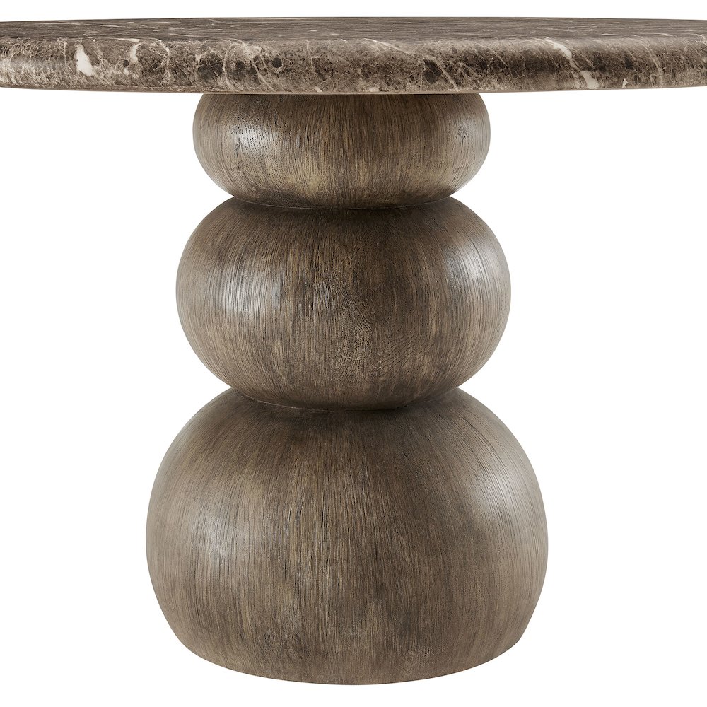 Pietra Indoor Outdoor Patio Round Dining Table. Picture 6