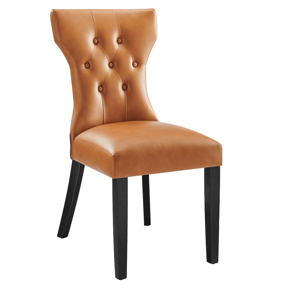 Silhouette Dining Vinyl Side Chair. Picture 1