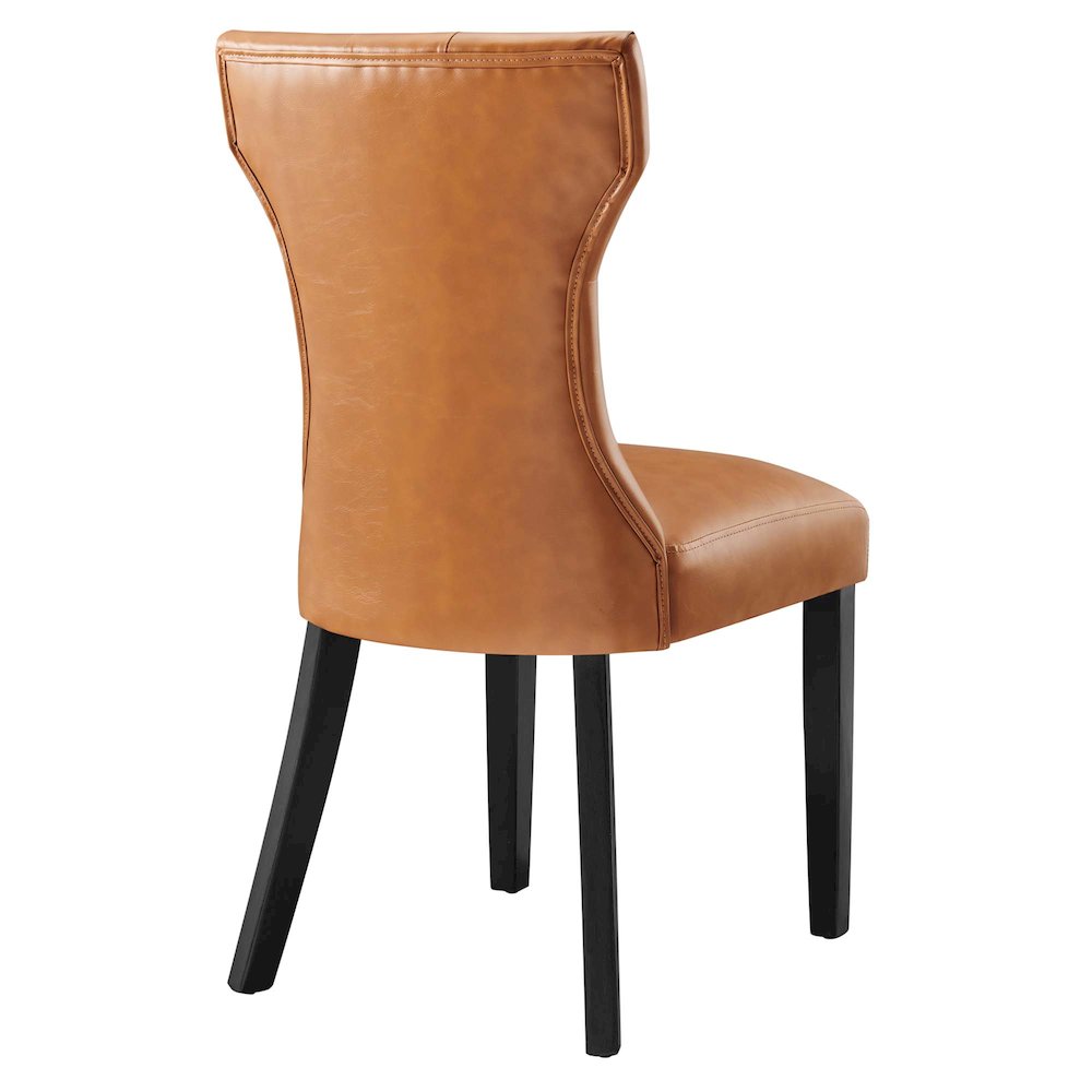 Silhouette Dining Vinyl Side Chair. Picture 4