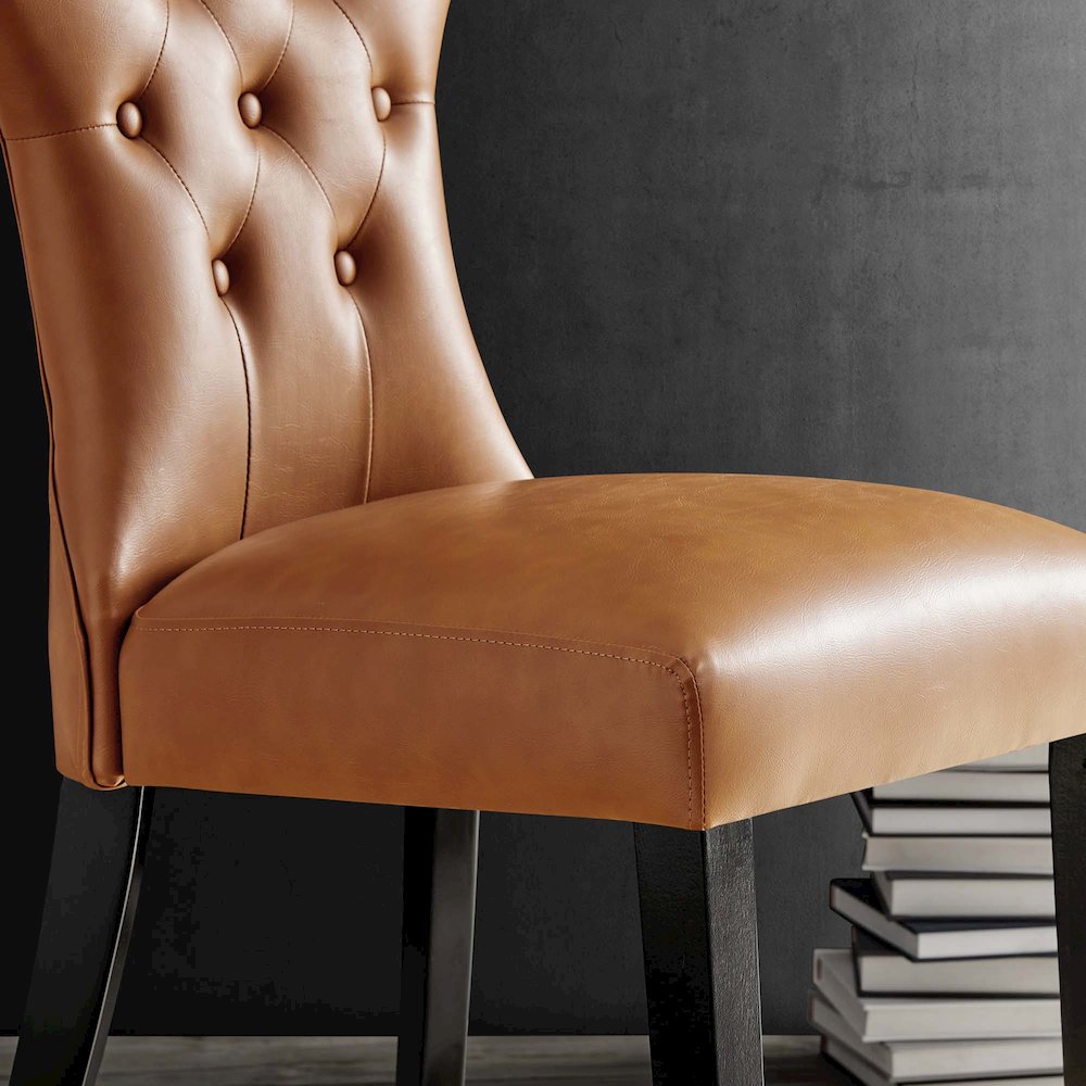Silhouette Dining Vinyl Side Chair. Picture 8