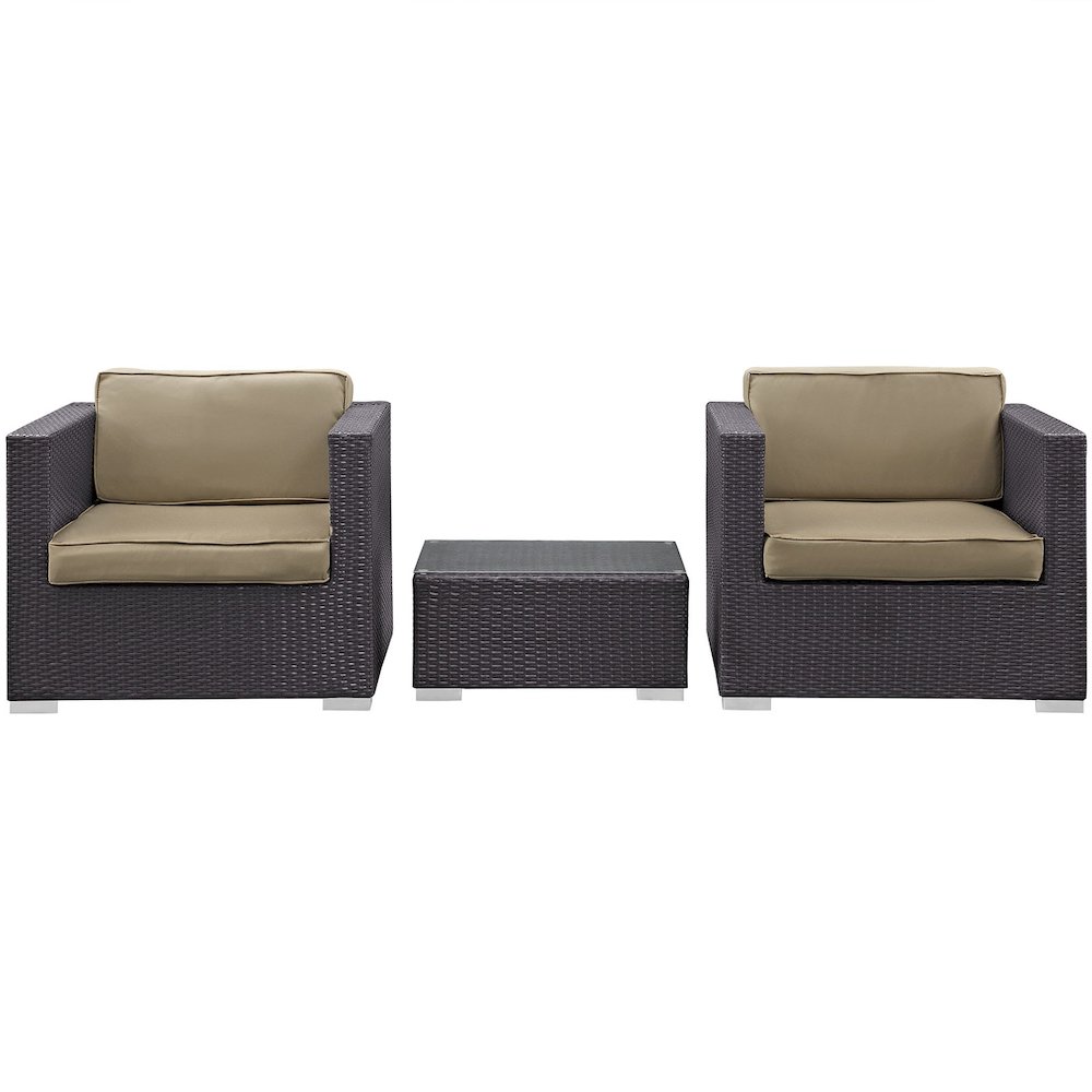 Burrow 3 Piece Outdoor Patio Sofa Set. Picture 2