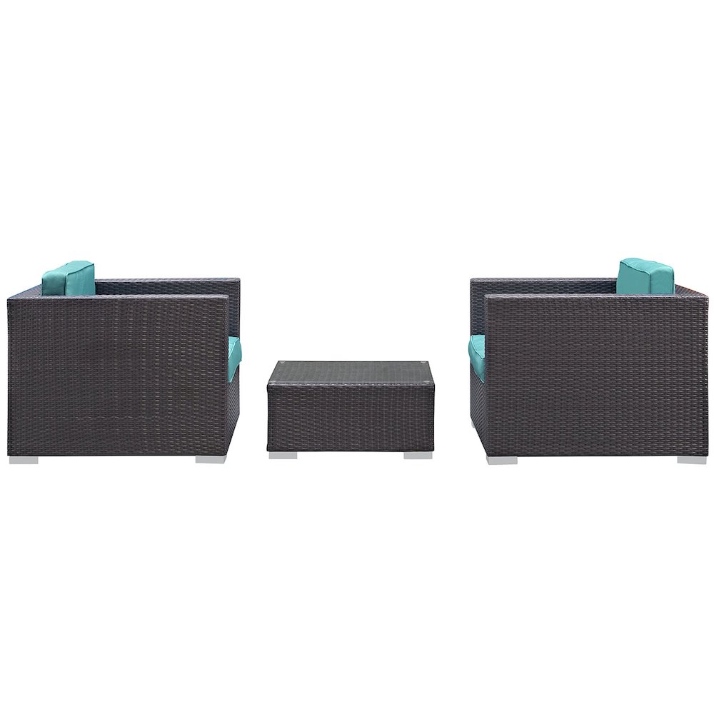 Burrow 3 Piece Outdoor Patio Sofa Set. Picture 3