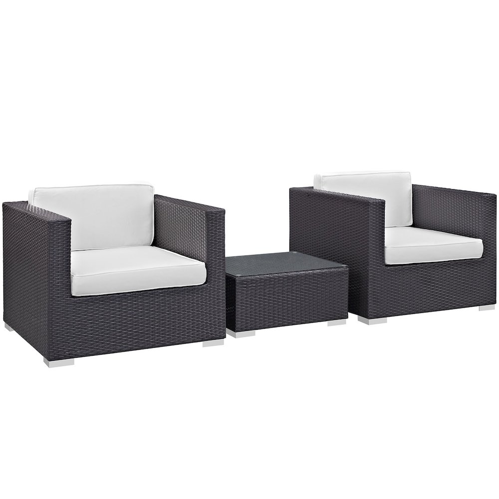 Burrow 3 Piece Outdoor Patio Sofa Set. Picture 1