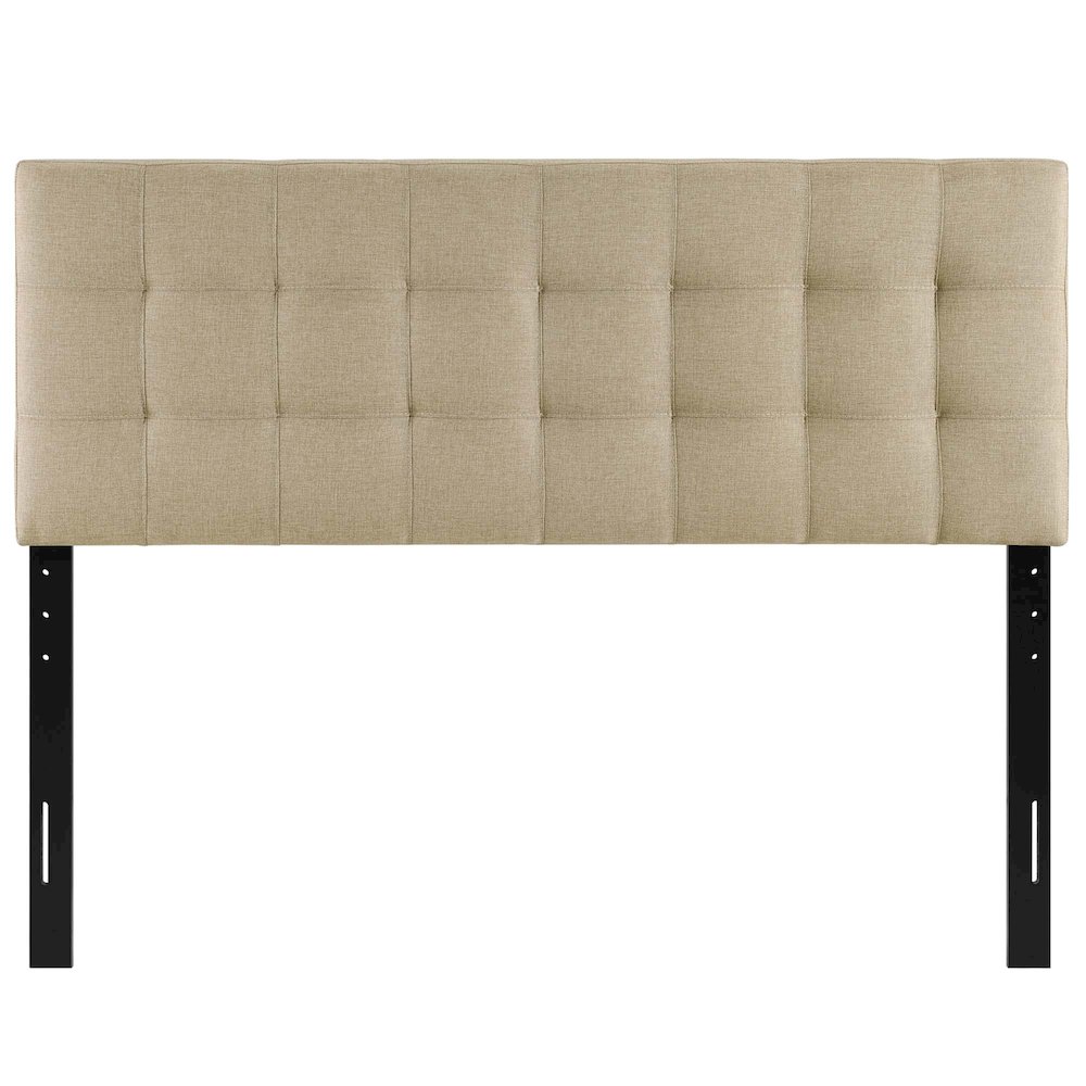 Lily Upholstered Fabric Queen Headboard. Picture 5