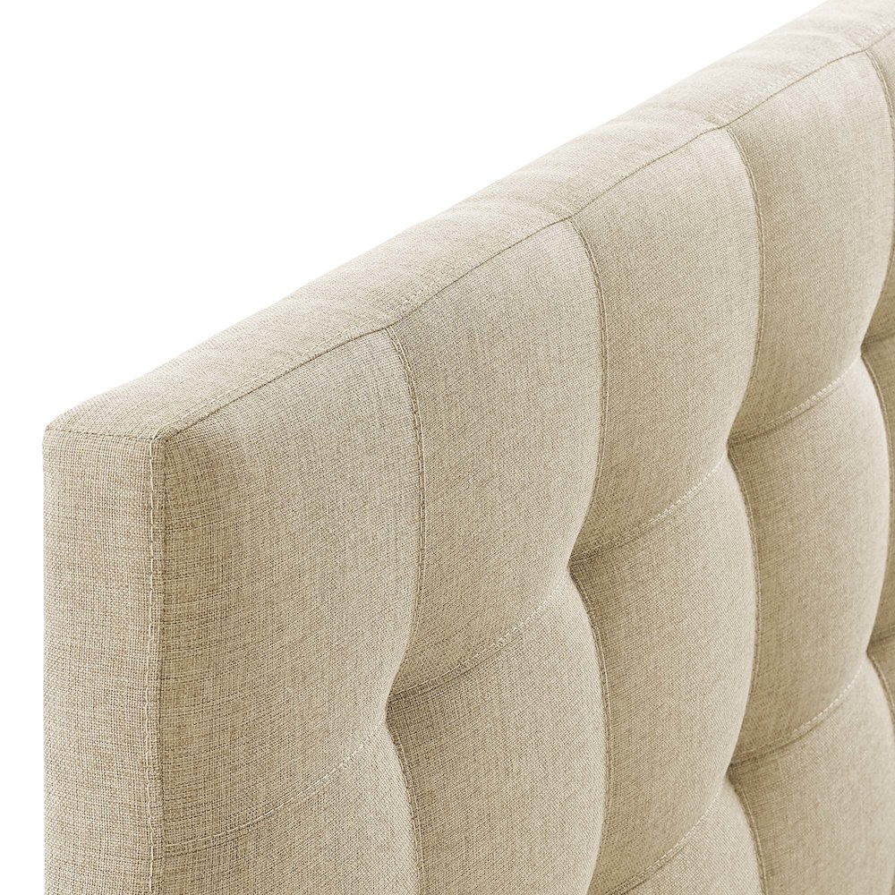 Lily Upholstered Fabric Queen Headboard. Picture 6