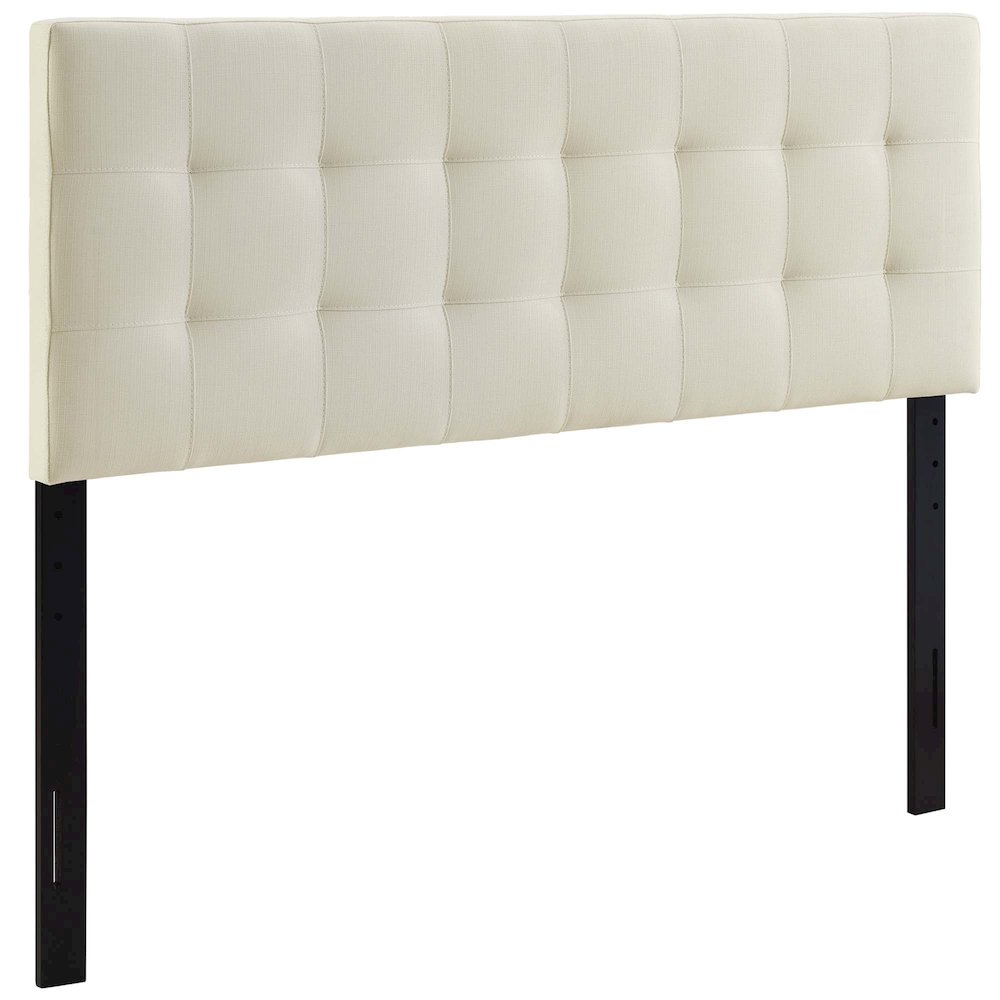 Lily Upholstered Fabric Queen Headboard. Picture 1