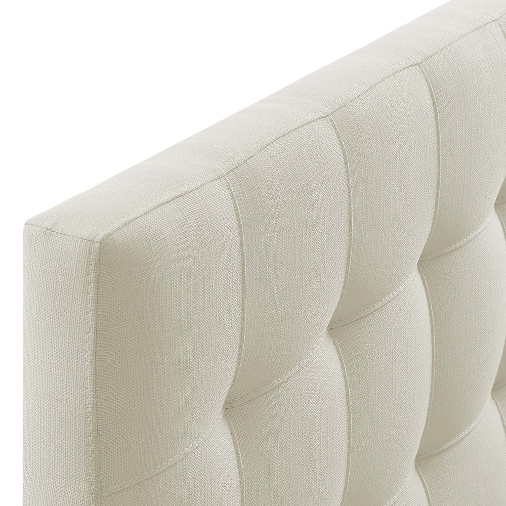 Lily Upholstered Fabric Queen Headboard. Picture 5