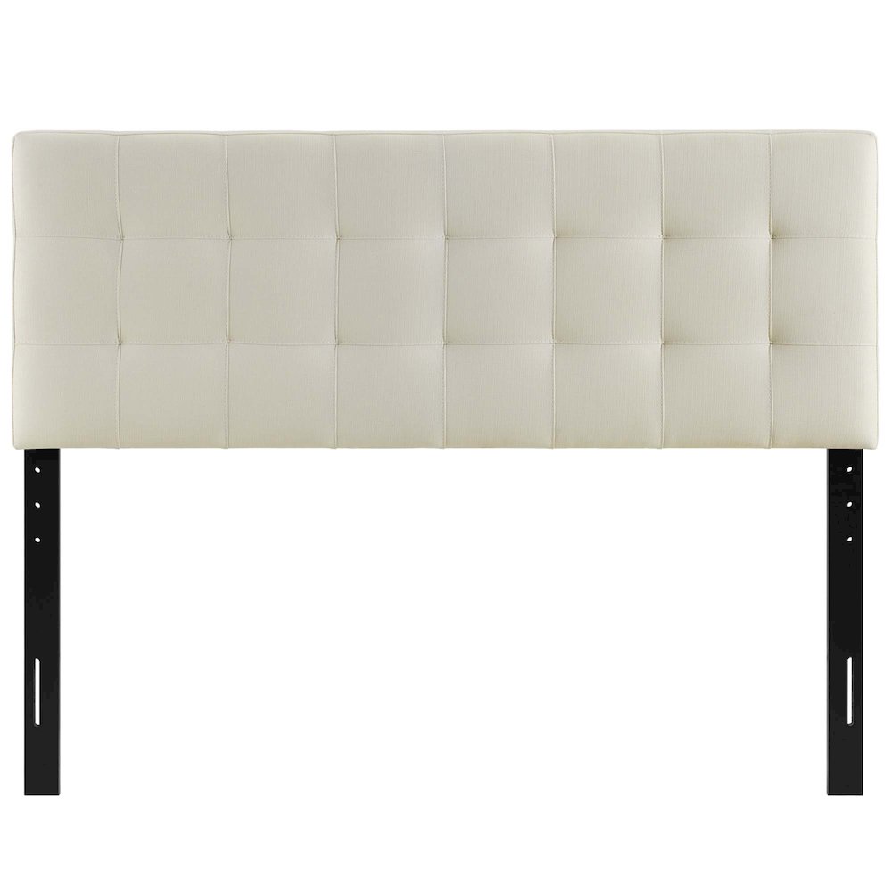 Lily Upholstered Fabric Queen Headboard. Picture 4