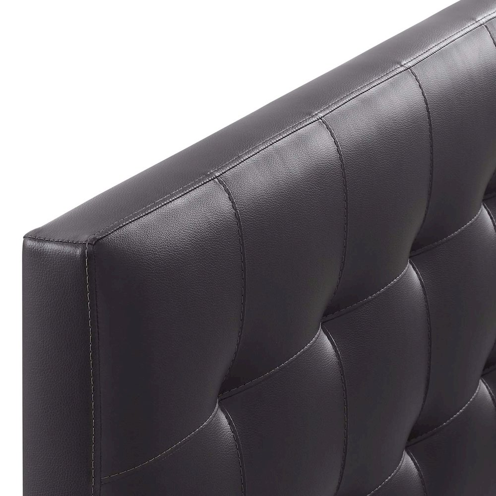 Lily Upholstered Vinyl Queen Headboard. Picture 3
