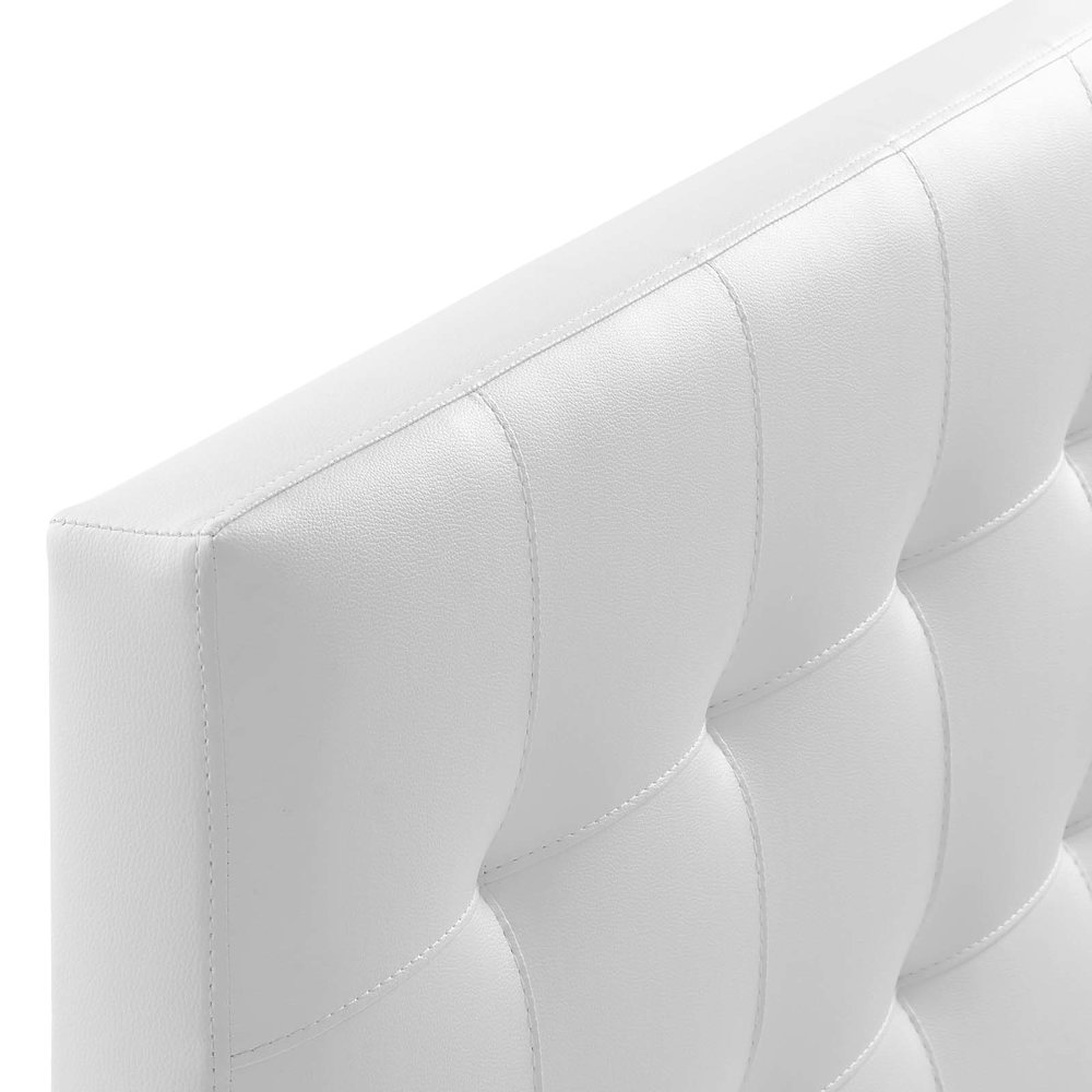 Lily Upholstered Vinyl Queen Headboard. Picture 3