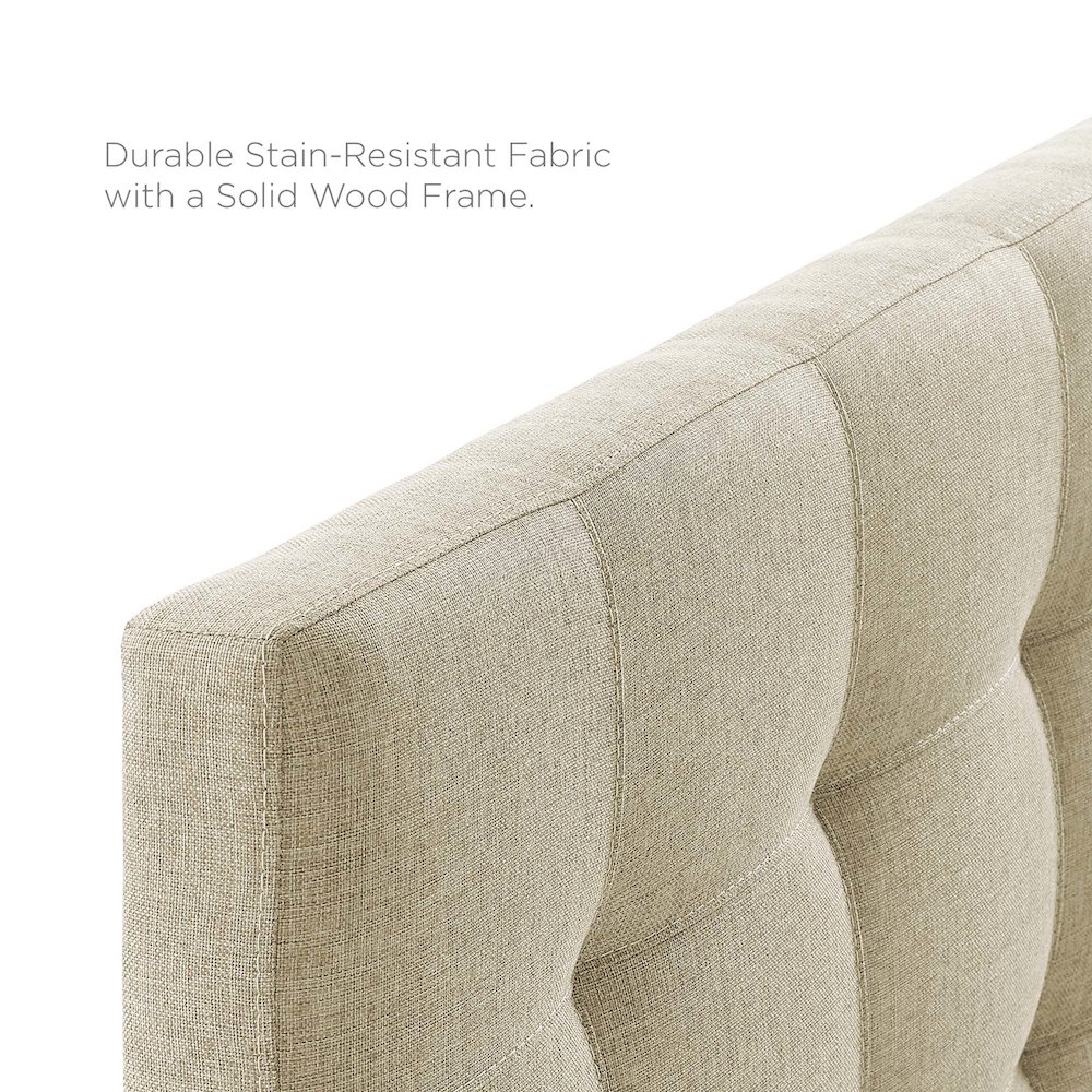 Lily Upholstered Fabric Full Headboard. Picture 3