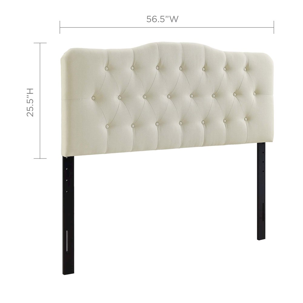 Annabel Upholstered Fabric Full Headboard. Picture 5
