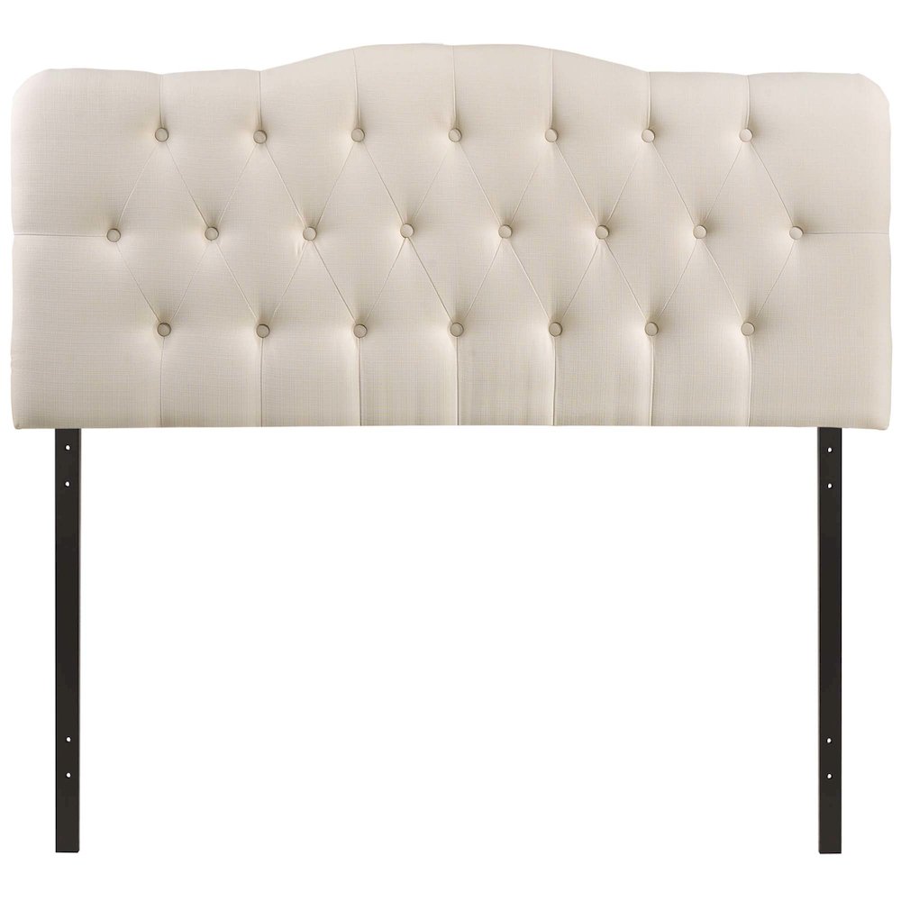 Annabel Upholstered Fabric Full Headboard. Picture 6