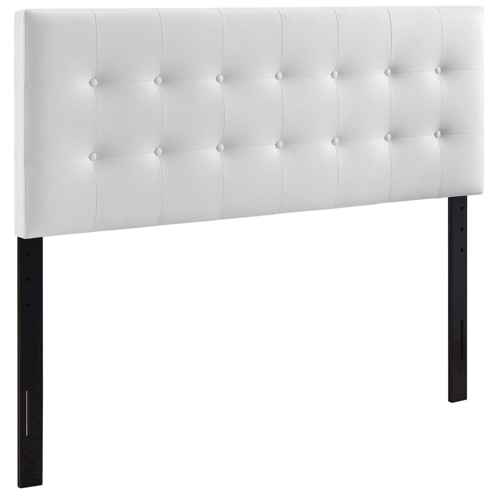 Emily Upholstered Vinyl Queen Headboard. Picture 1