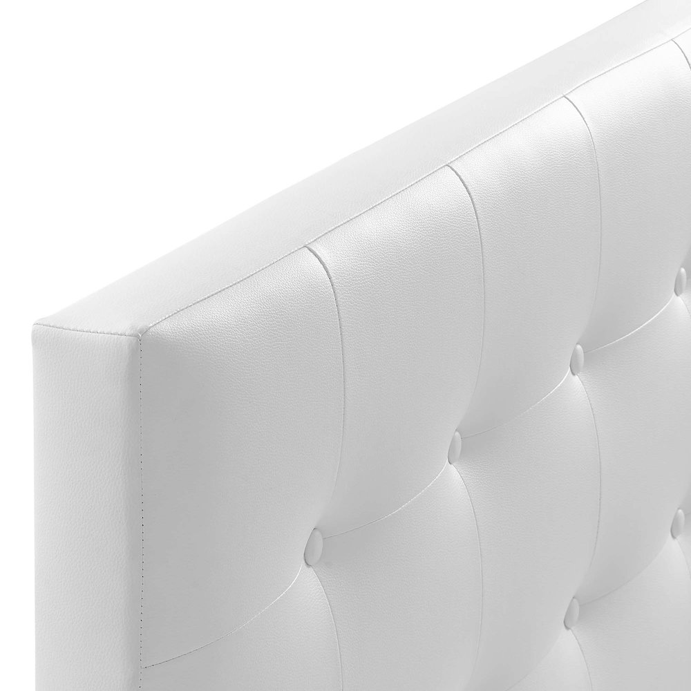 Emily Upholstered Vinyl Queen Headboard. Picture 5