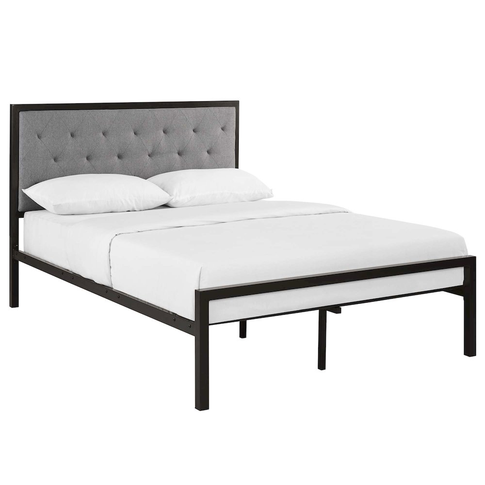 Mia Fabric Full Bed. Picture 1