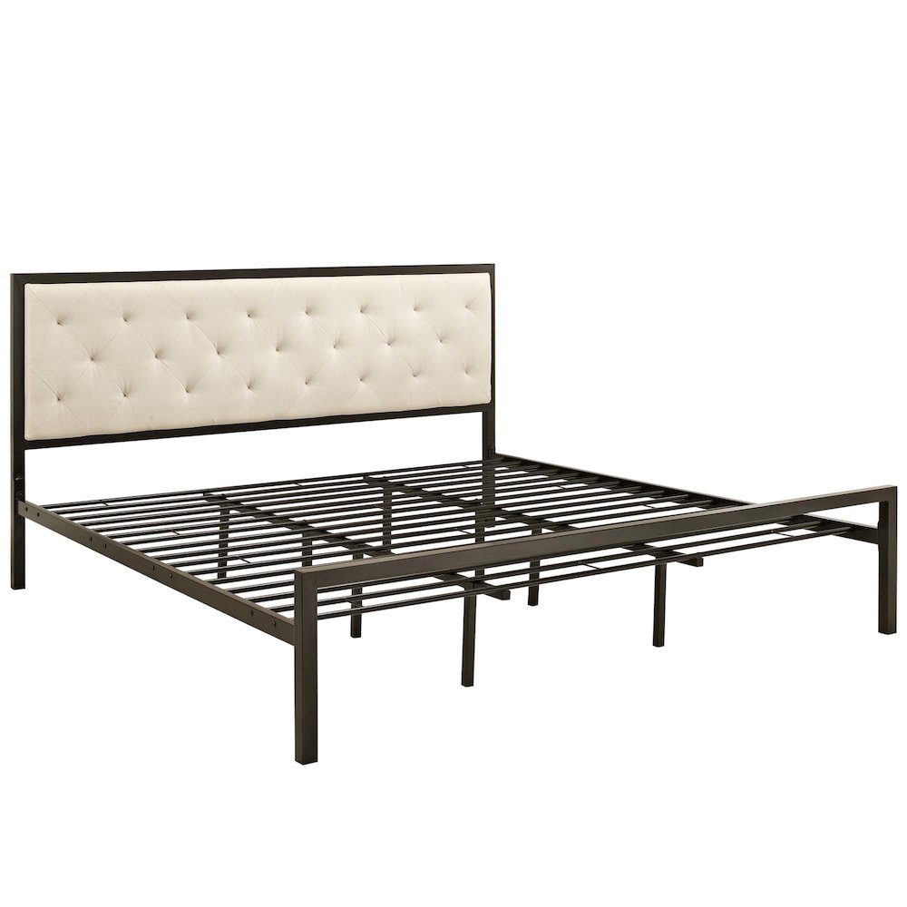 Mia Fabric King Bed. Picture 2