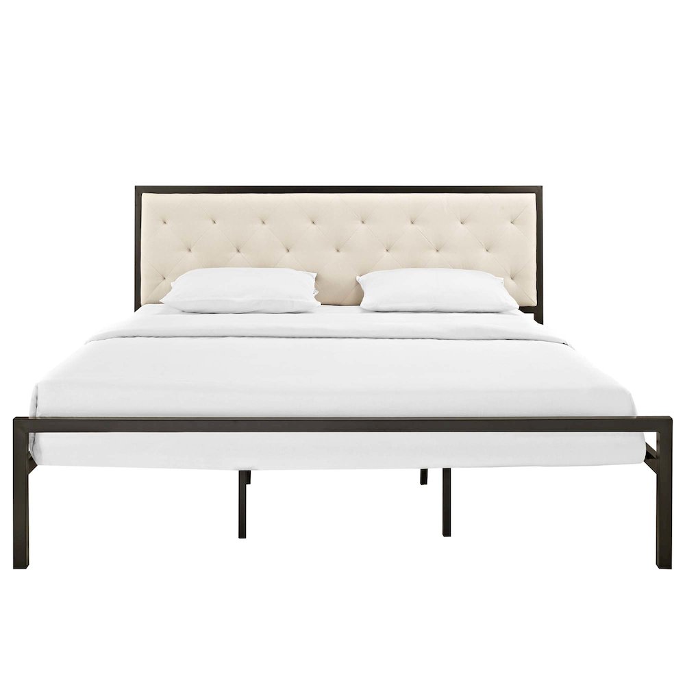 Mia Fabric King Bed. Picture 4