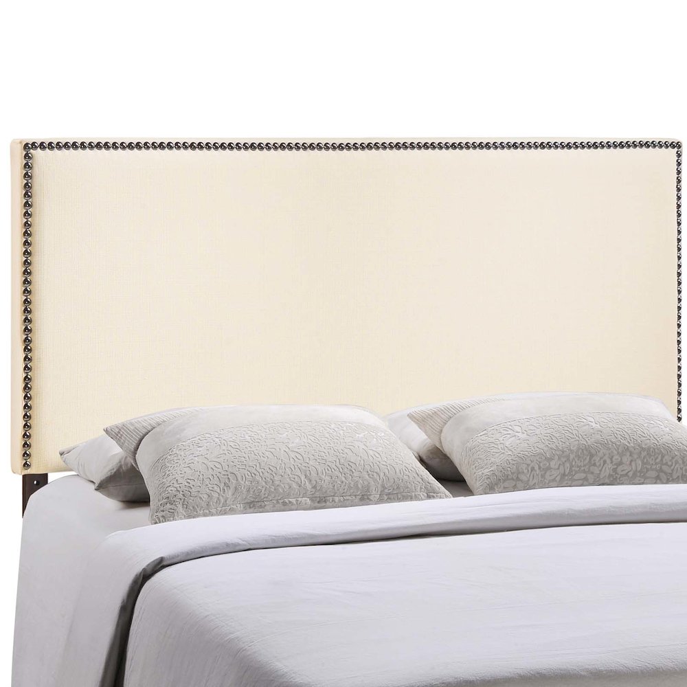 Region Nailhead Upholstered King Headboard. Picture 5