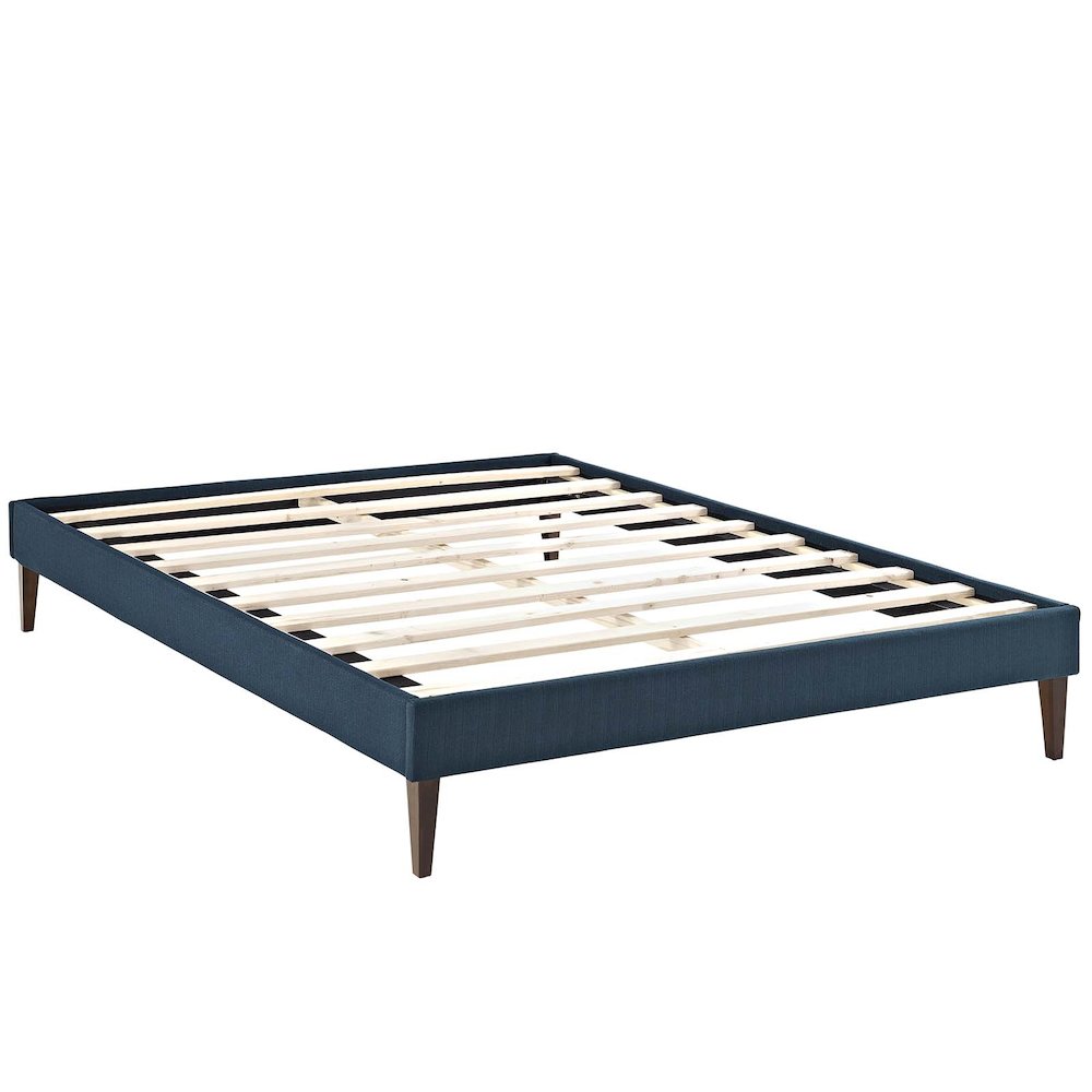 Sharon Fabric Full Bed Frame with Squared Tapered Legs. Picture 2