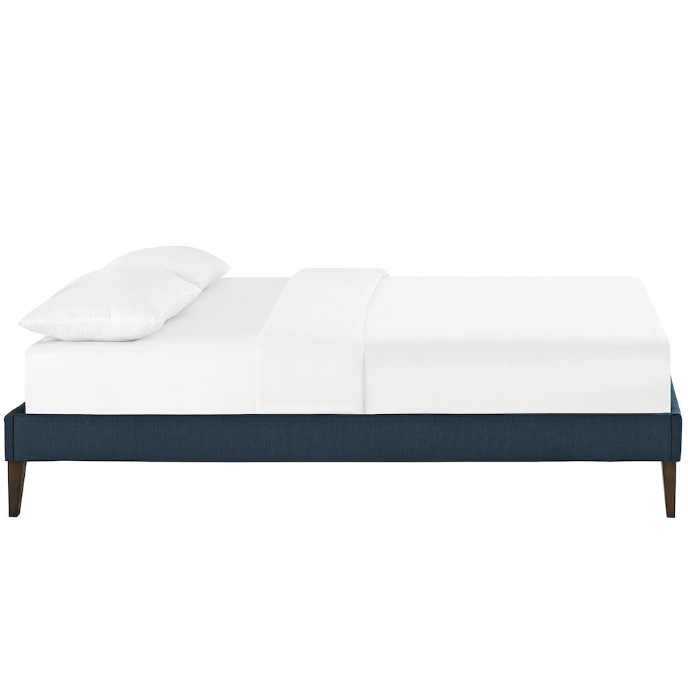 Sharon Fabric Full Bed Frame with Squared Tapered Legs. Picture 3