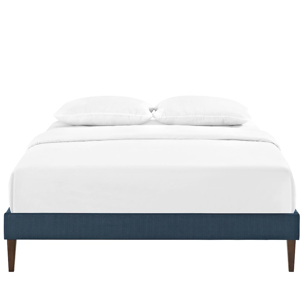Sharon Fabric Full Bed Frame with Squared Tapered Legs. Picture 4