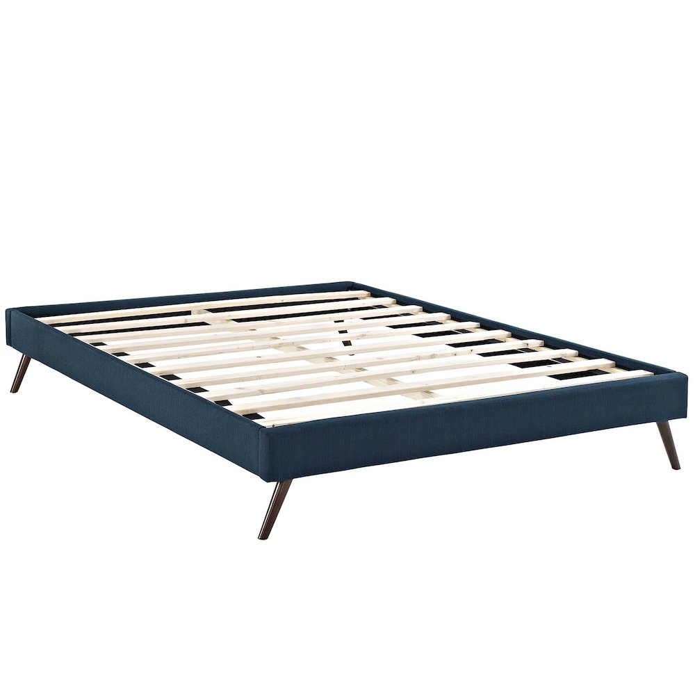 Helen Fabric Full Bed Frame with Round Splayed Legs. Picture 2