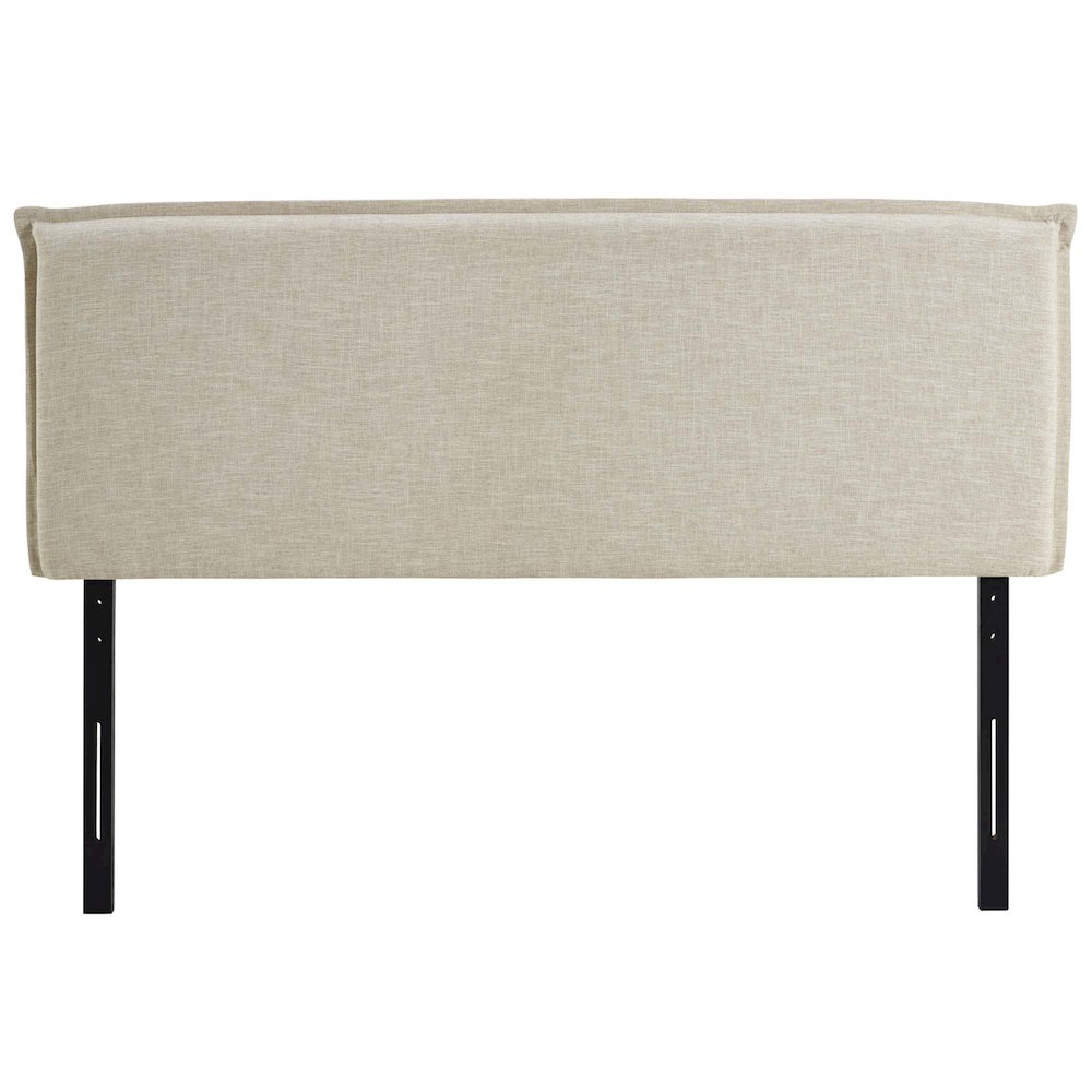 Camille Upholstered Fabric Queen Headboard. Picture 3
