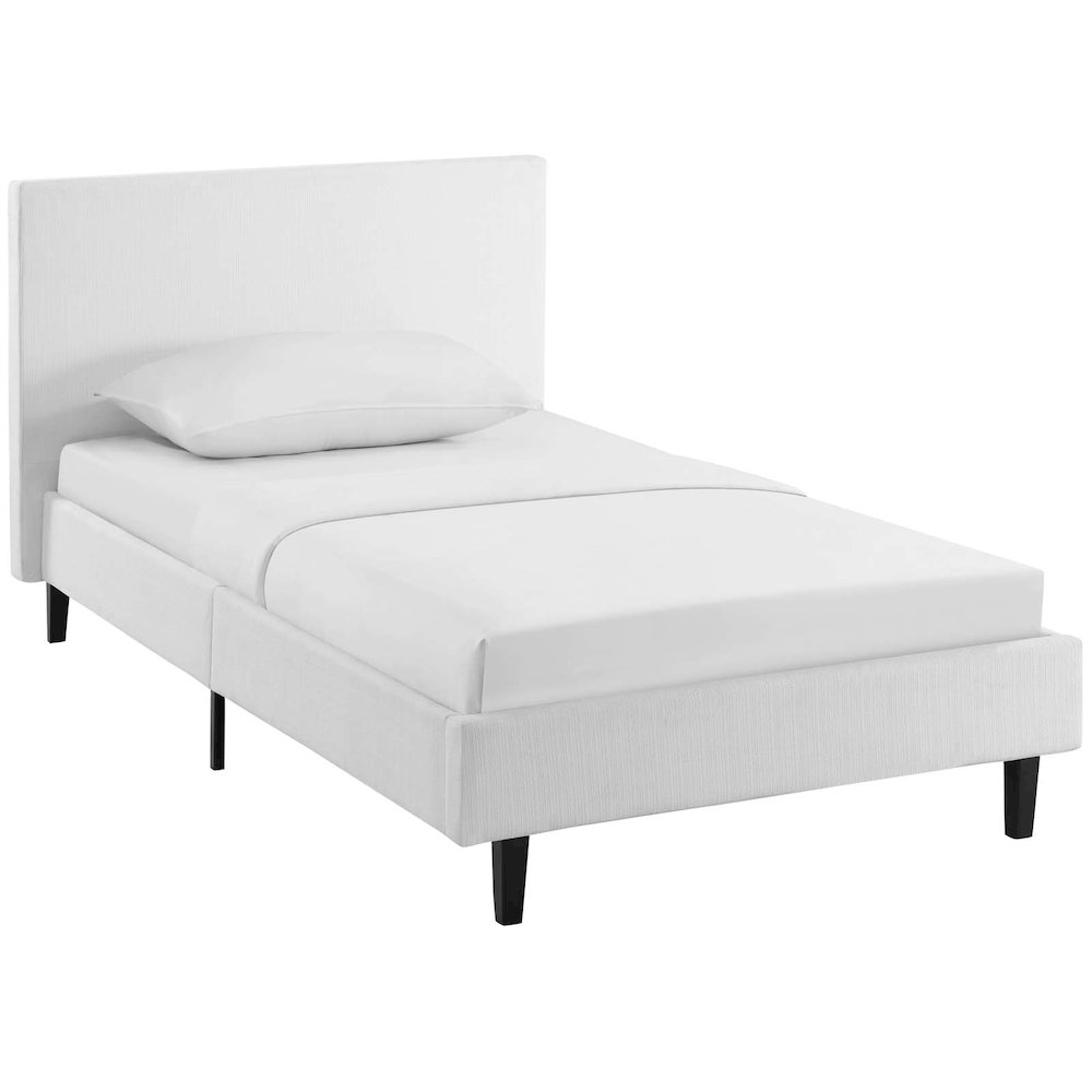 Anya Fabric Twin Bed. Picture 1