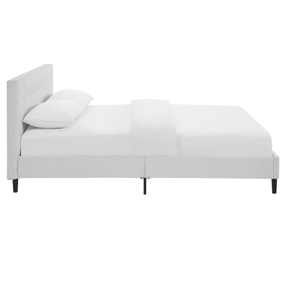 Linnea Faux Leather Queen Bed. Picture 3