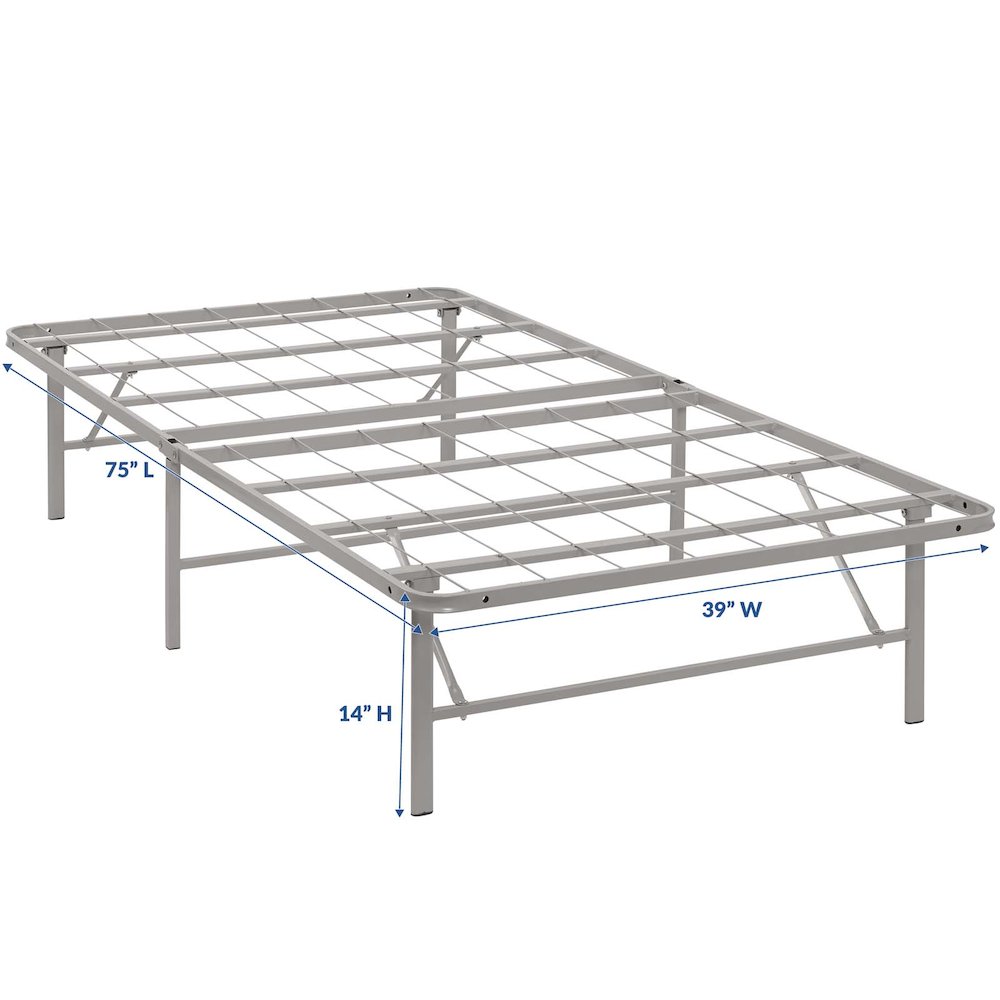 Horizon Stainless Steel Twin Bed Frame. Picture 2